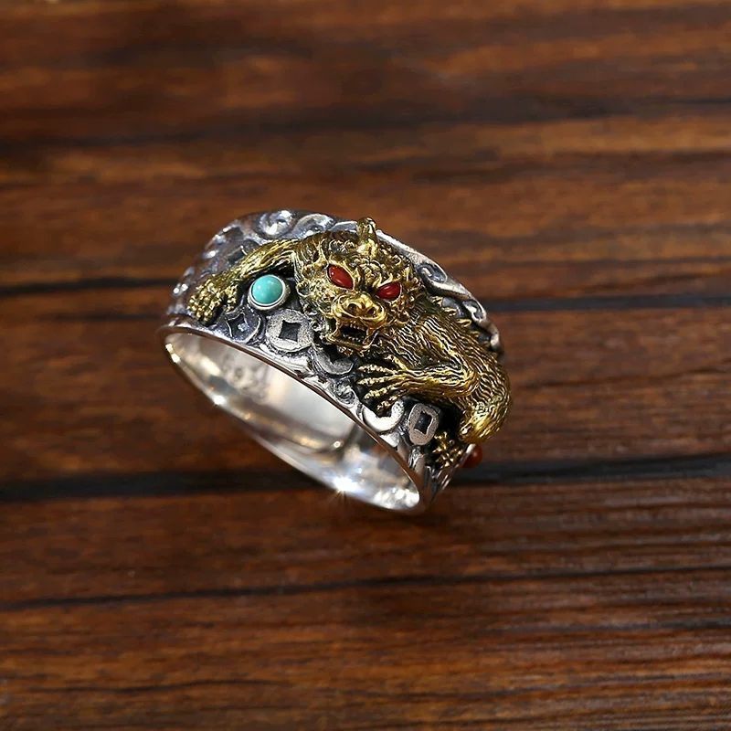 Vintage Pixiu Ring | Adjustable Feng Shui Ring
