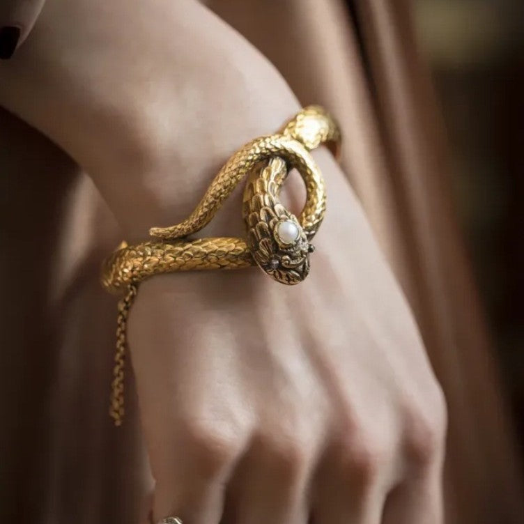 Vintage Snake Bracelet | Chinese Zodiac Snake Jewelry