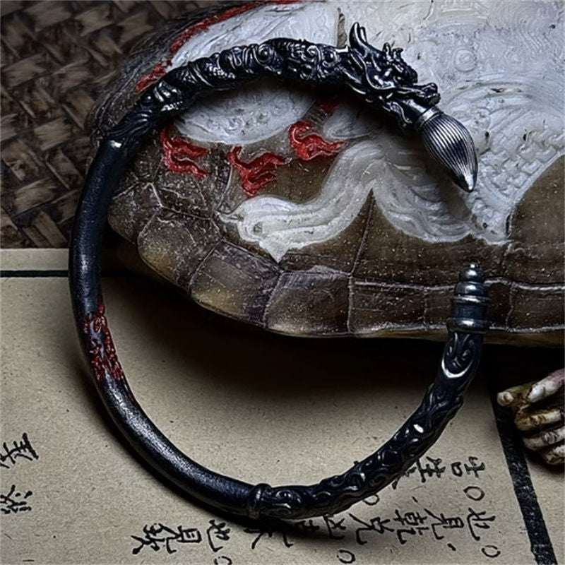 Vintage Chinese Wenchang Pen Cuff Bracelet