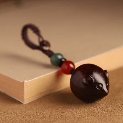 Chinese Zodiac Rat Keychain | Rosewood Lucky Charm